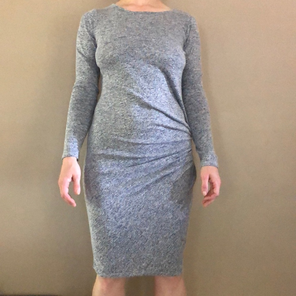 Cotton On Long Sleeve Blue Heather Dress